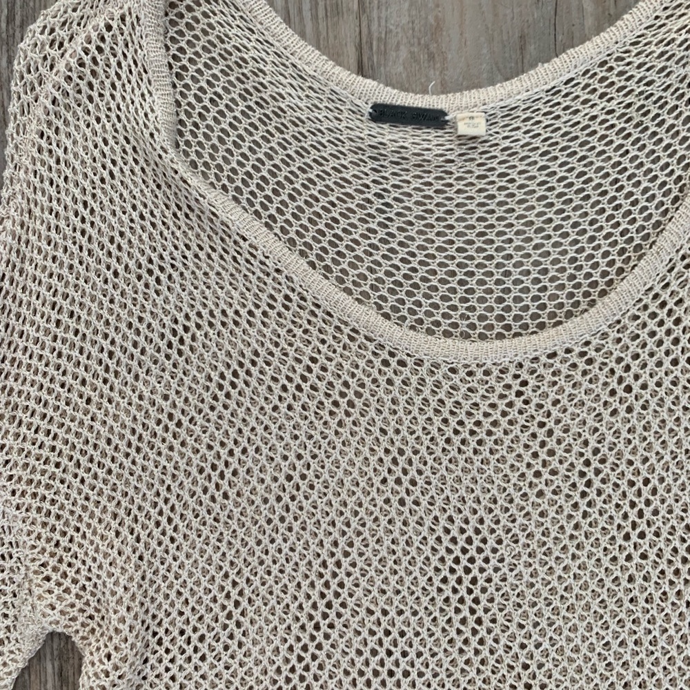 Gold Mesh Sweater Size S NWOT - Picture 2 of 3